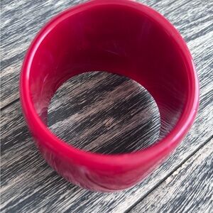 Bold Red Bangle Bracelet